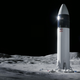 Artist’s conception of SpaceX’s lander on the lunar surface.